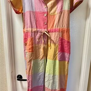 XL Colorful Patchwork Jumpsuit